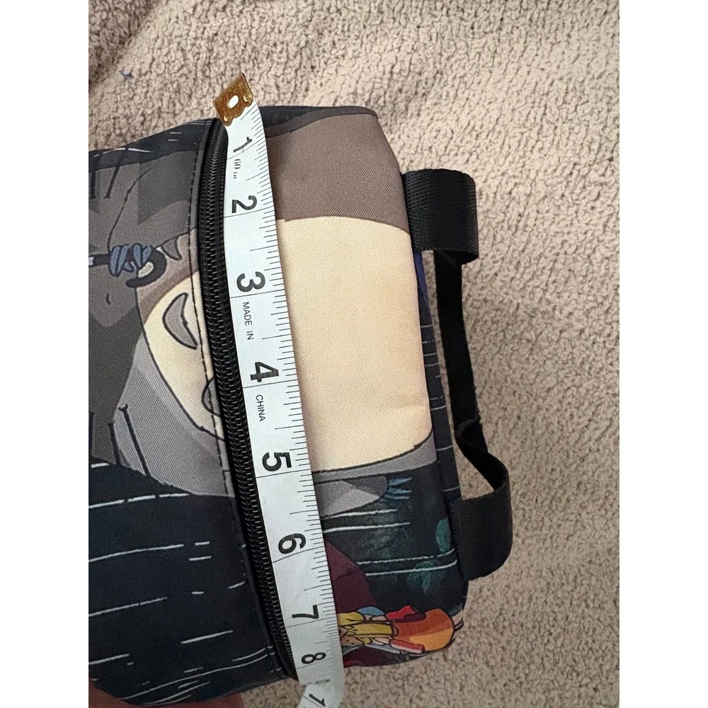 Studio Ghibli My Neighbor Totoro Insulated Lunch Bag Rainy Bus Stop Scene Black